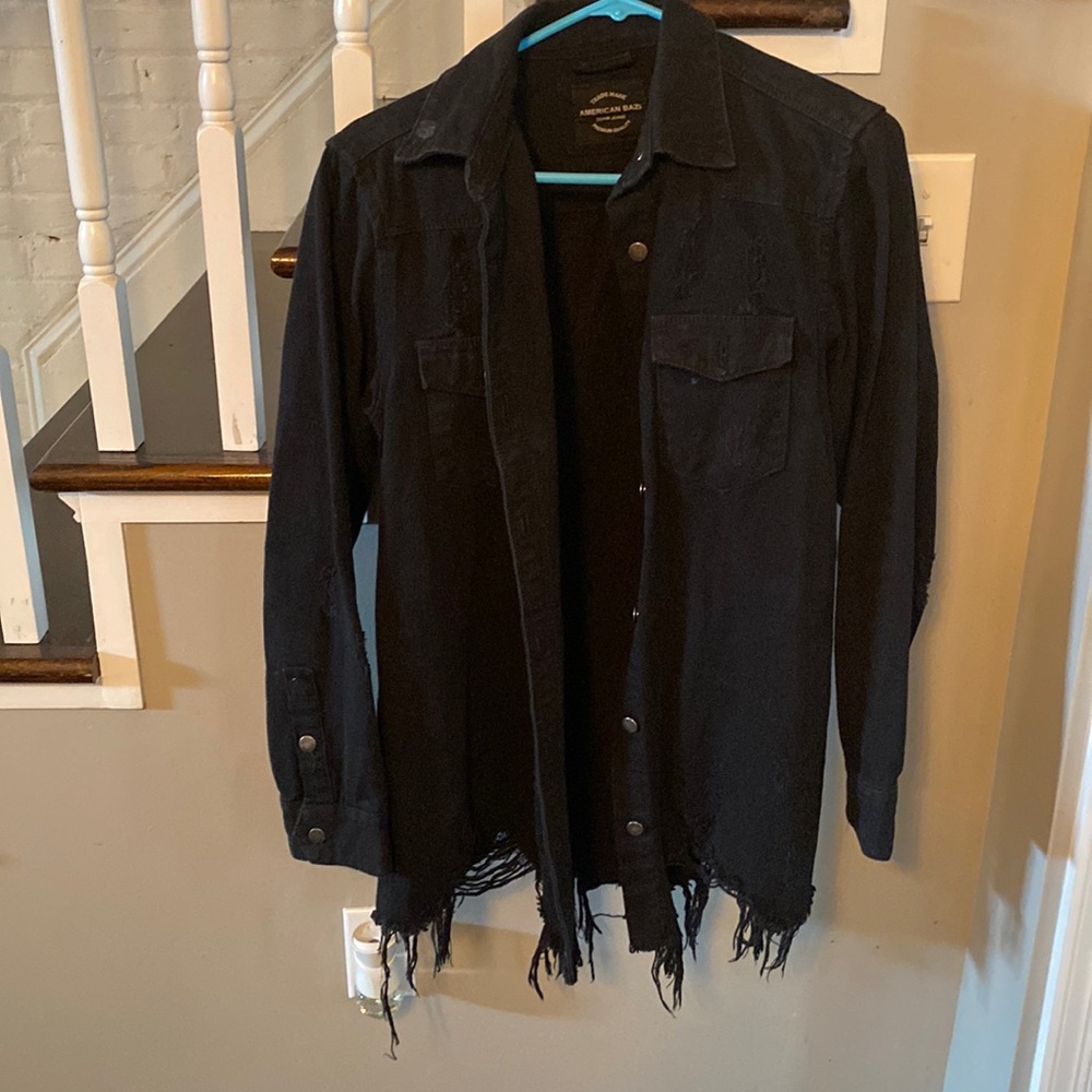 BLACK JEAN JACKET SIZE S